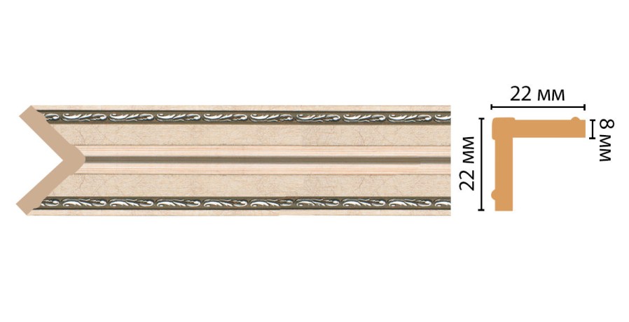 *Угол DECOMASTER 116M-59 ДМ (22*22*2400 мм)